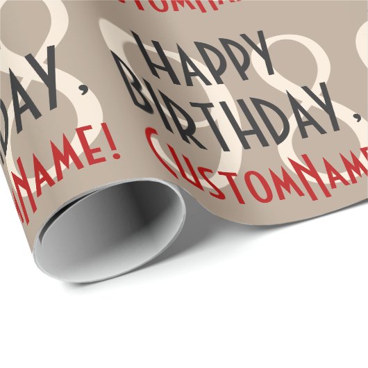 98e Verjaardag Verpakkingsdocument Cadeaupapier (Rol Hoek)