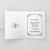 98ème anniversaire carte avec fleurs (Intérieur)