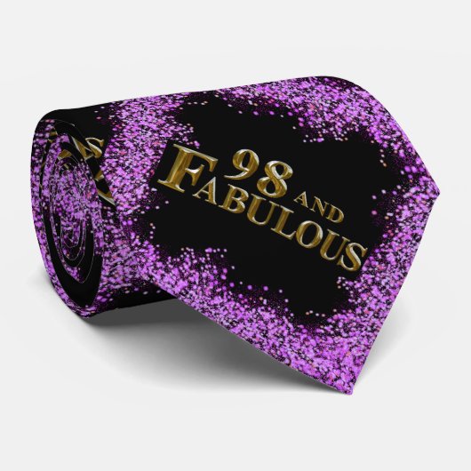98ste verjaardag  stropdas (Opgerold)