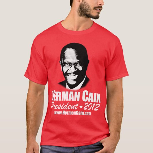 999 Herman Cain 2012 T-shirt (Voorkant)