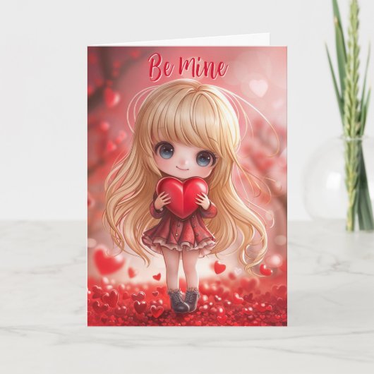 99,9% Carte Chibi Valentine parfaite (Devant)