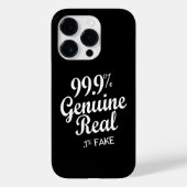 99,9% echte echte .1% fout Case-Mate iPhone case (Achterkant)