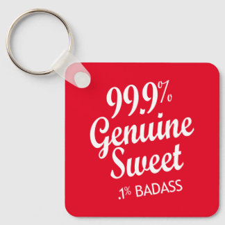 99,9% Echte Zoete 0,1% Stoere (2) Sleutelhanger