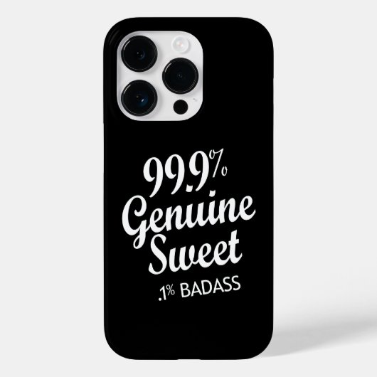 99,9% echte zweet.1% badas (2) Case-Mate iPhone case (Achterkant)