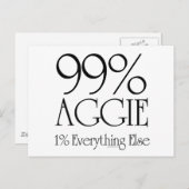 99% Aggie Briefkaart (Voorkant / Achterkant)