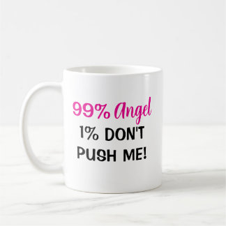 "99% Angel, 1% Attitude - Mug Café Femme