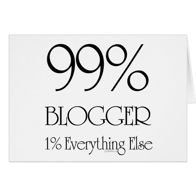 99% blogger (Voorkant Horizontaal)