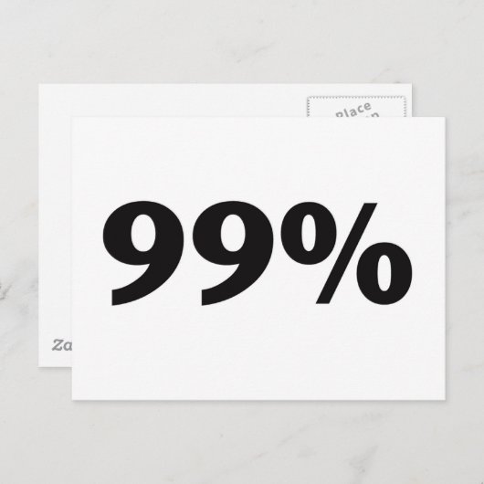 99 % BRIEFKAART (Voorkant / Achterkant)