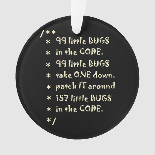 99 Bugs Dans Le Logiciel Code Drôle Ingénieur Test (devant)