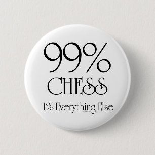 99% Chess Ronde Button 5,7 Cm