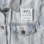 99% dokter vierkante button 5,1 cm (In situ)
