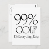 99% Golf Briefkaart (Voorkant / Achterkant)