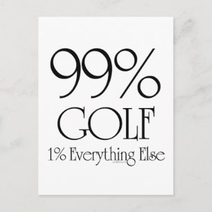99% Golf Briefkaart