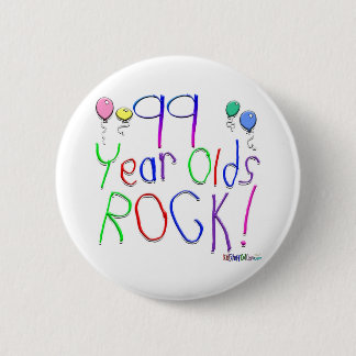 99 jaar Olds Rock! Ronde Button 5,7 Cm