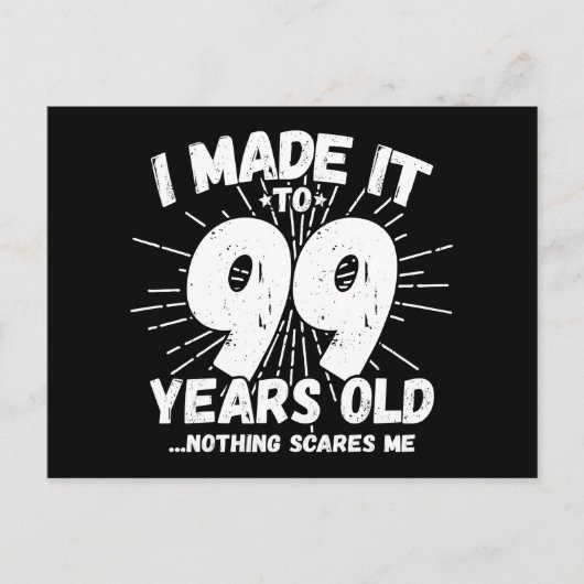 99 Jaar Oud Sarcastisch Meme Grappige 99e Verjaard Briefkaart (Voorkant)
