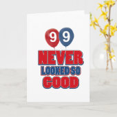 99 jaar oude design kaart (Gele Bloem)