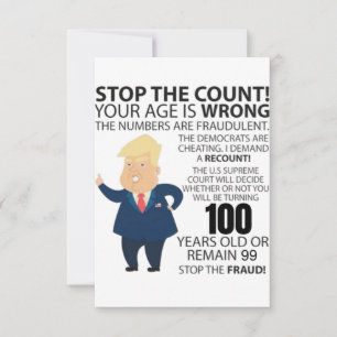 99 jaar Trump Happy Birthday Cadeau Funny