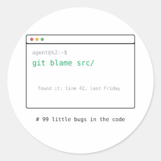 99 Kleine Bugs in de Code - Dev Sticker Cadeau