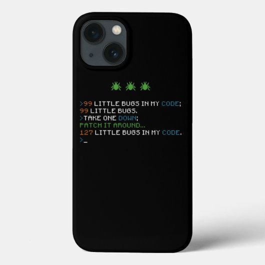 99 kleine buikjes in mijn code die Debugging Funny Case-Mate iPhone Case (Achterkant)