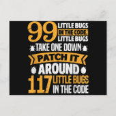 99 kleine buisjes in codepad Het 117 bugs-programm Feestdagenkaart (Voorkant)