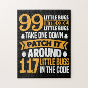 99 kleine buisjes in codepad Het 117 bugs-programm Legpuzzel
