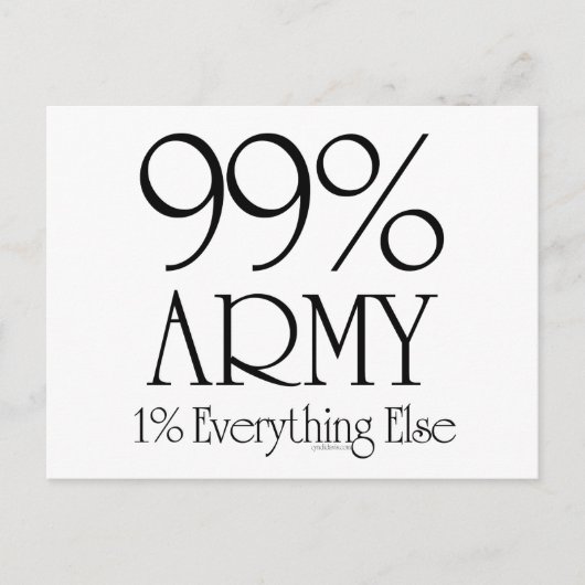 99% Leger Briefkaart (Voorkant)