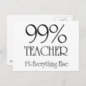 99% leraar briefkaart (Voorkant / Achterkant)