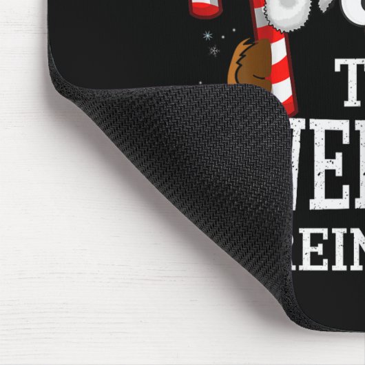 99 Matching Christmas Reindeer Squad - Black Chris Muismat (Hoek)