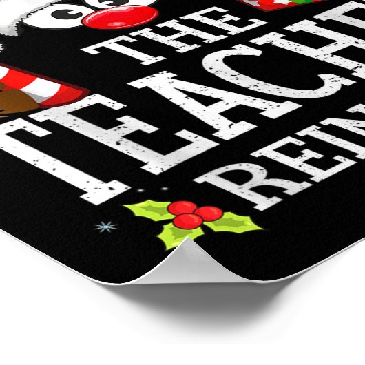 99 Matching Christmas Reindeer Squad Uni-adults Ch Poster (Hoek)