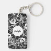 99 Namen van Allah Aangepaste Naam Diamant Textuur Sleutelhanger (achterkant)