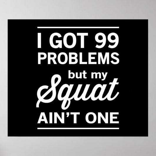 99 Problemen, maar mijn plein is er niet één Poster (Voorkant)