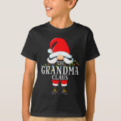 99 Santa Claus Matching Family Pajama Grandma Clau T-shirt (Voorkant)