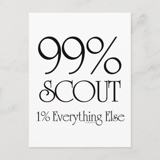 99% Scout Briefkaart (Voorkant)