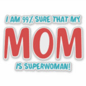 99% Superwoman Sticker (Voorkant)
