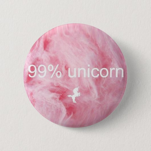 99% Unicorn Button! Ronde Button 5,7 Cm (Voorkant)