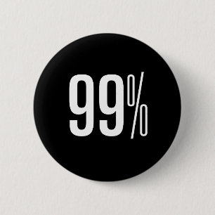 99% zwarte Button