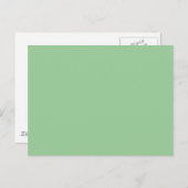 99CC99 Celadon Groene Solid Color Background Briefkaart (Voorkant / Achterkant)