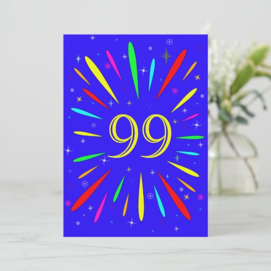99e anniversaire Fête Invitation Explosion (Debout devant)