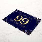 99e anniversaire Foil Invitation (Rotation)