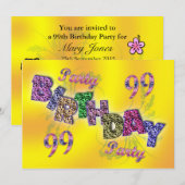 99e invitation (Devant / Derrière)