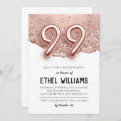 99e uitnodiging van de Birthday Party (Voorkant / Achterkant)