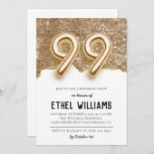 99e uitnodiging van de Birthday Party (Voorkant / Achterkant)