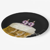 99e verjaardag bier op zwart Bord (Gekanteld)