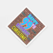 99e verjaardag ~ Fun, door Urban Graffiti geïnspir Servet (Hoek)