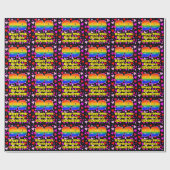 99e verjaardag: Het liefhebbende Kunstpatroon, Reg Cadeaupapier (Vlak)