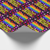 99e verjaardag: Het liefhebbende Kunstpatroon, Reg Cadeaupapier (Hoek)