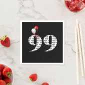 99e verjaardagsfeestballonnen servet (Insitu)