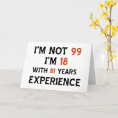 99ste verjaardagsdesign kaart (Gele Bloem)