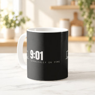 9:01 Mug Techniquement À L'Heure Pour Le Travail À