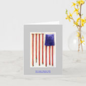 9/11 American Flag Firefighter Hombute Cartes de n (Fleur jaune)